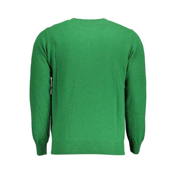 Green Wool Men Sweater