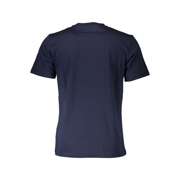 Blue Cotton Men T-Shirt