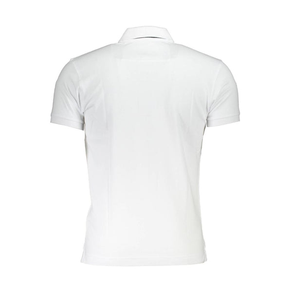 Polo uomo in cotone bianco