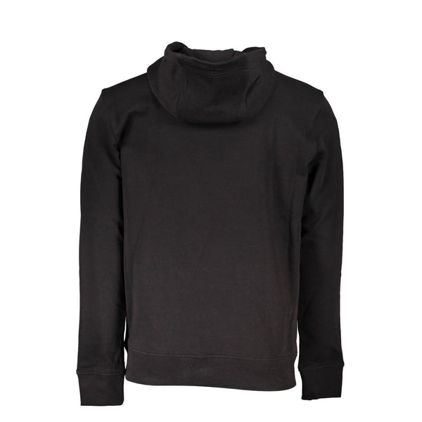 Black Cotton Men Sweater