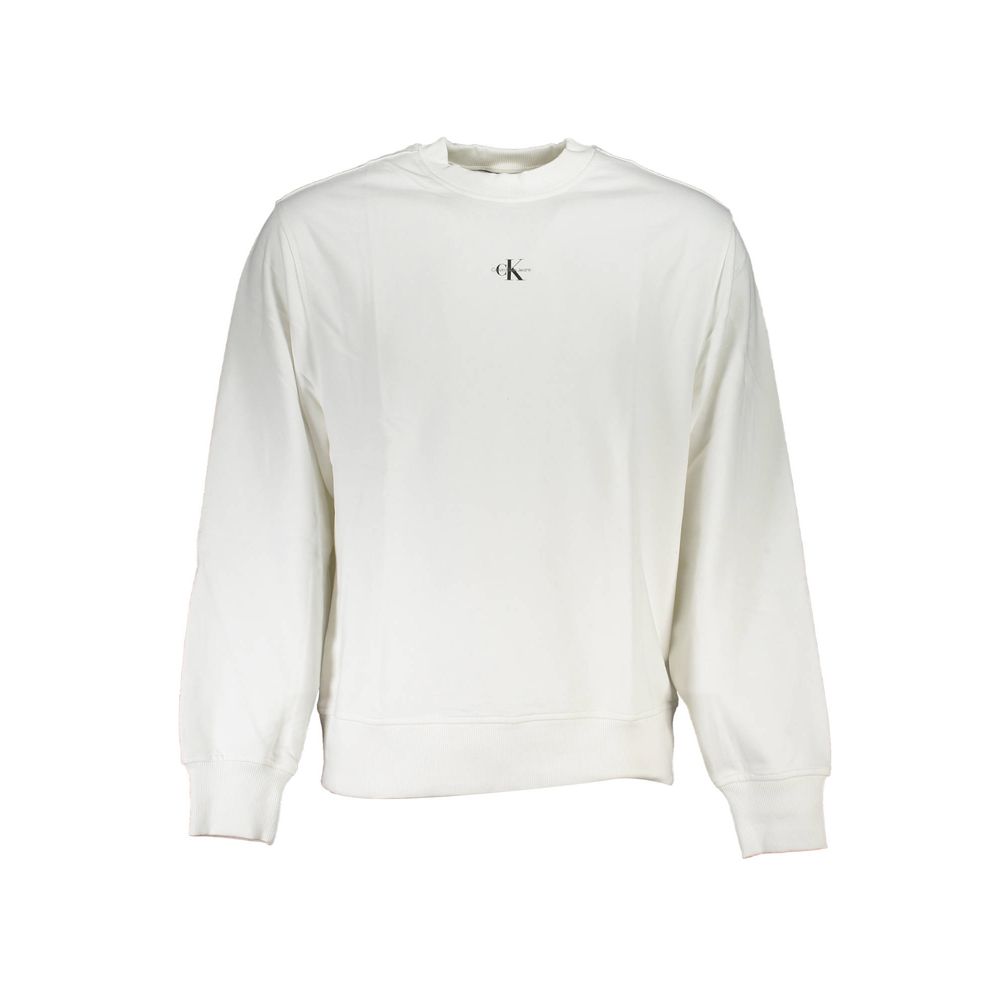 Maglione da uomo in cotone bianco