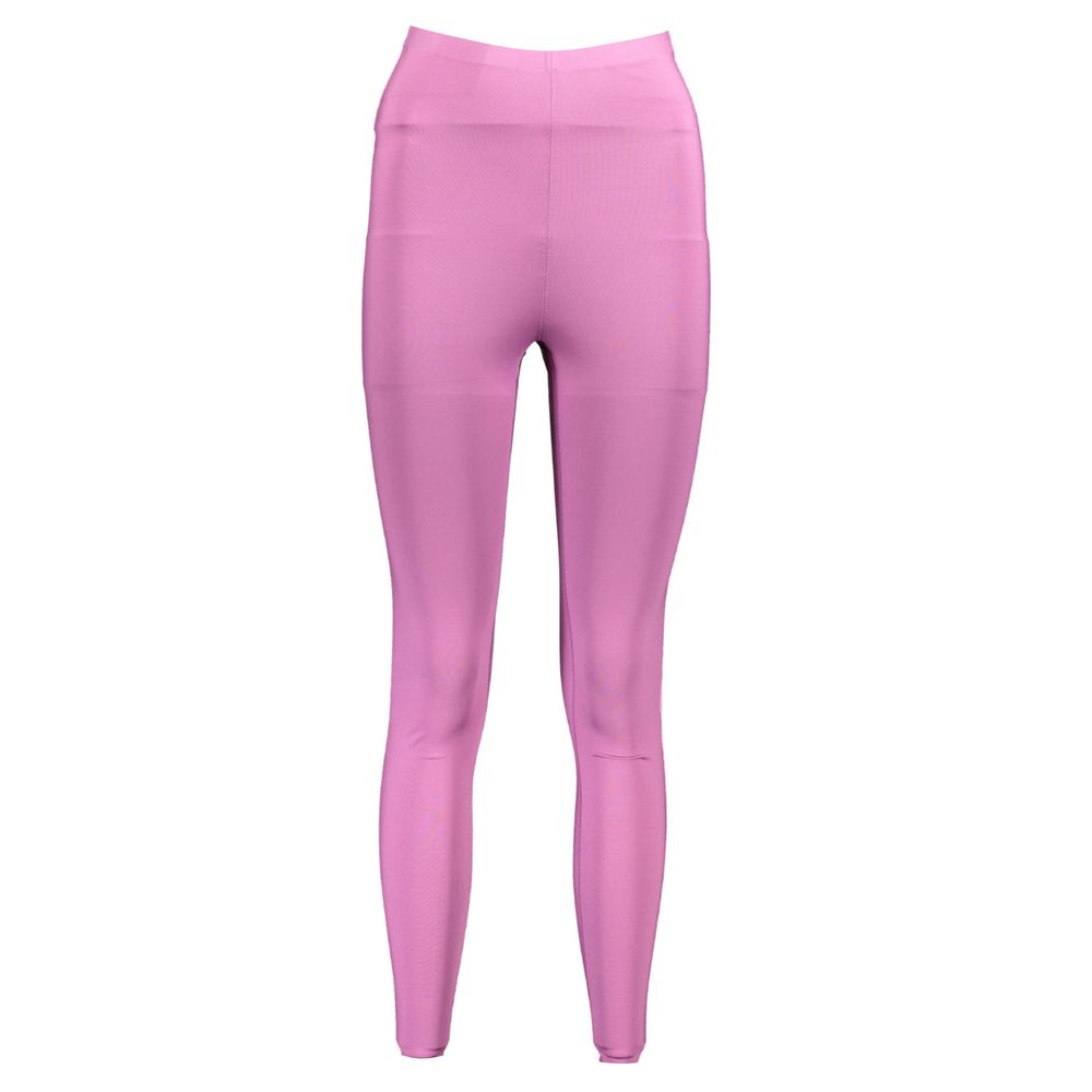 Purple Polyester Women Legging