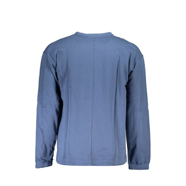 Maglione da uomo in cotone blu