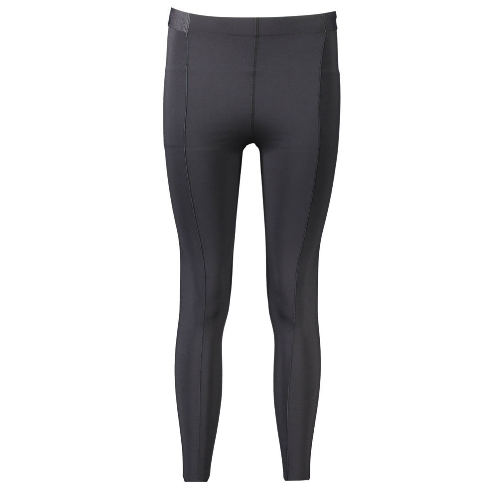 Black Polyester Women Leggings