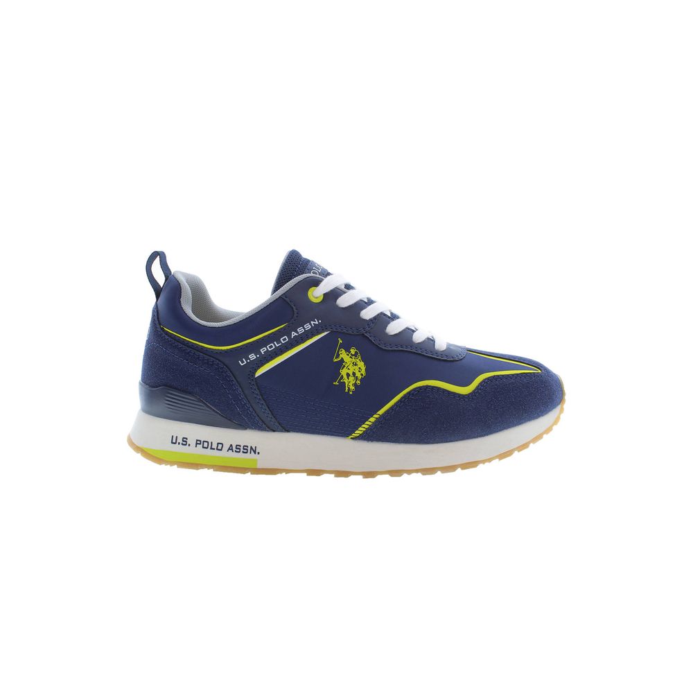 Sneaker uomo in poliestere blu