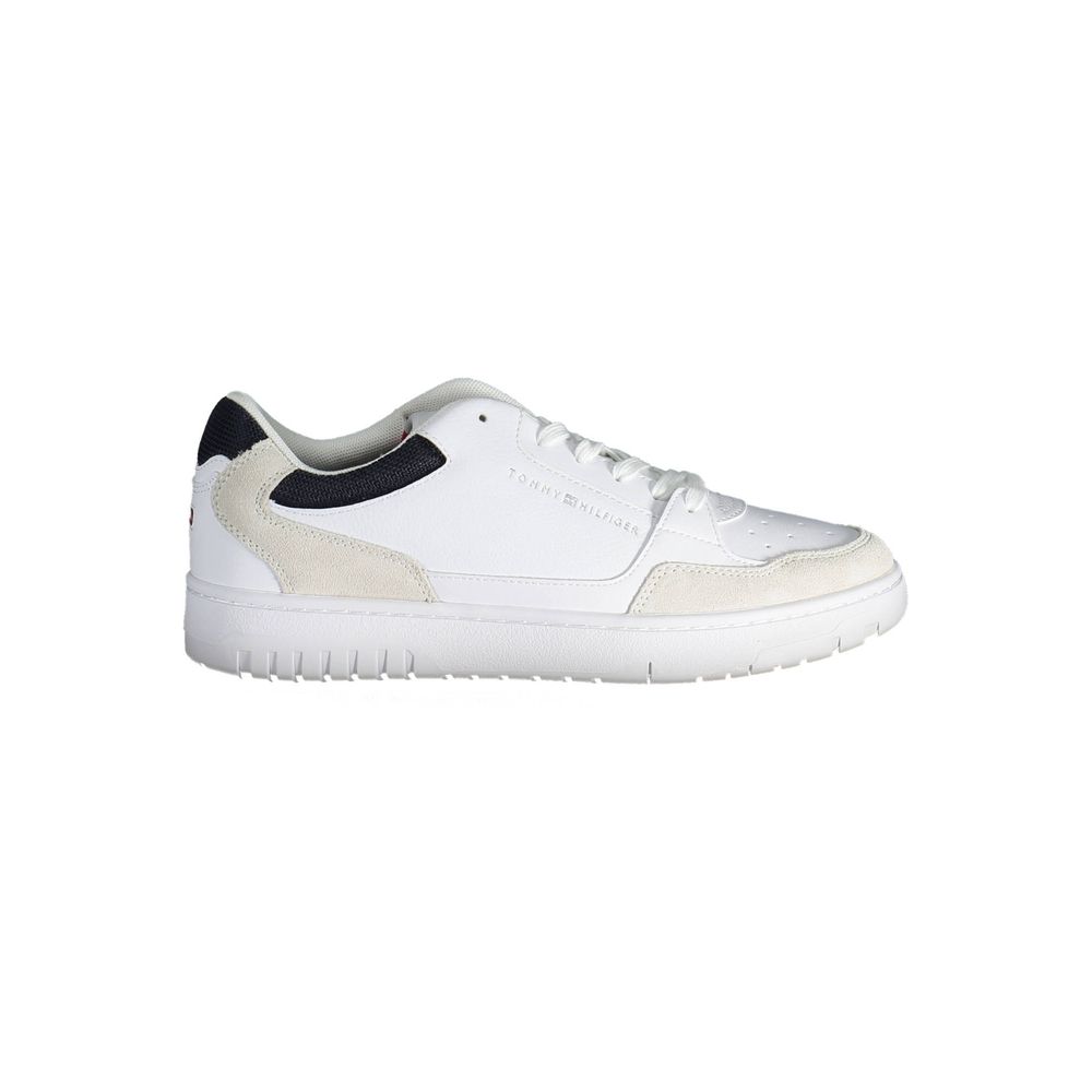 Sneaker uomo in pelle bianca