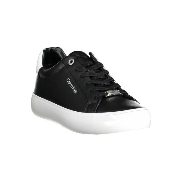 Sneaker donna in pelle nera