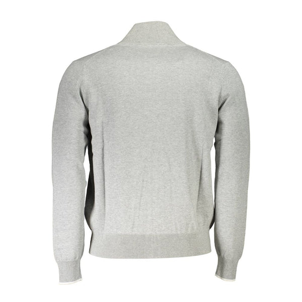 Gray Cotton Men Sweater