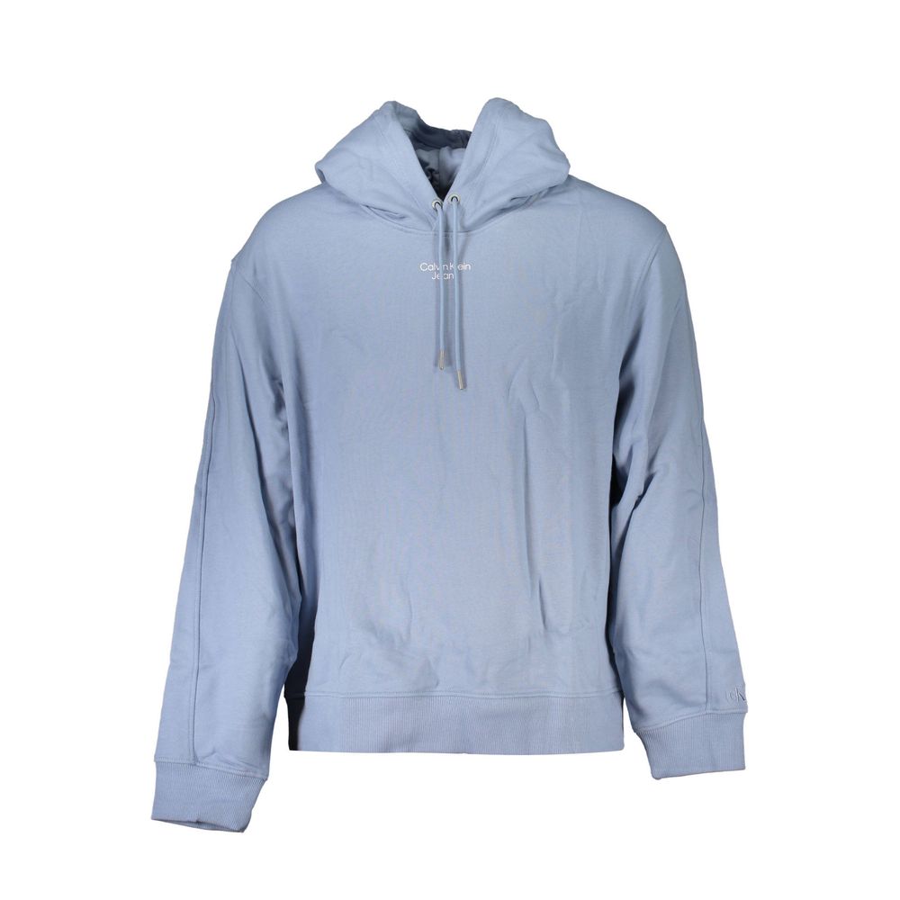 Light Blue Cotton Men Sweater