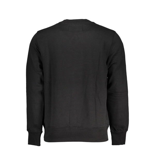 Black Cotton Men Sweater