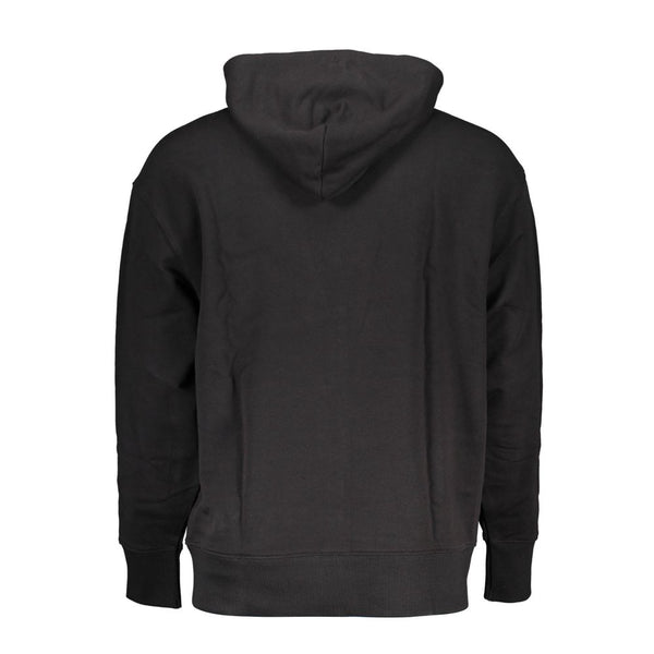 Black Cotton Men Sweater