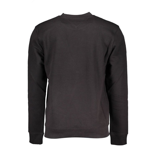 Black Cotton Men Sweater