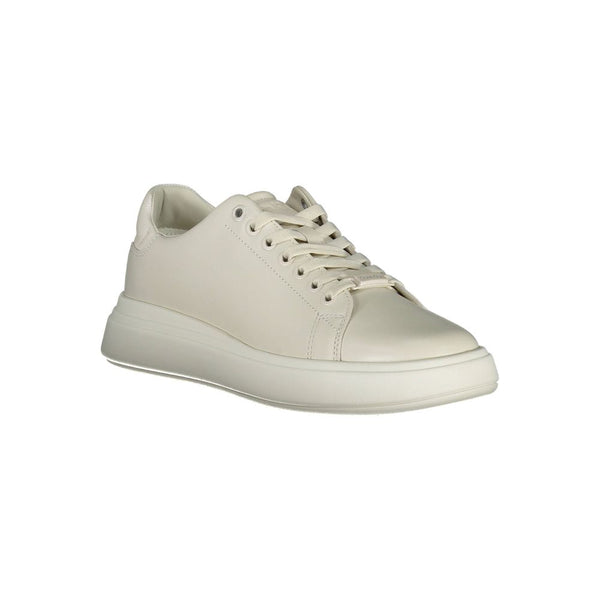 Sneaker donna in pelle beige