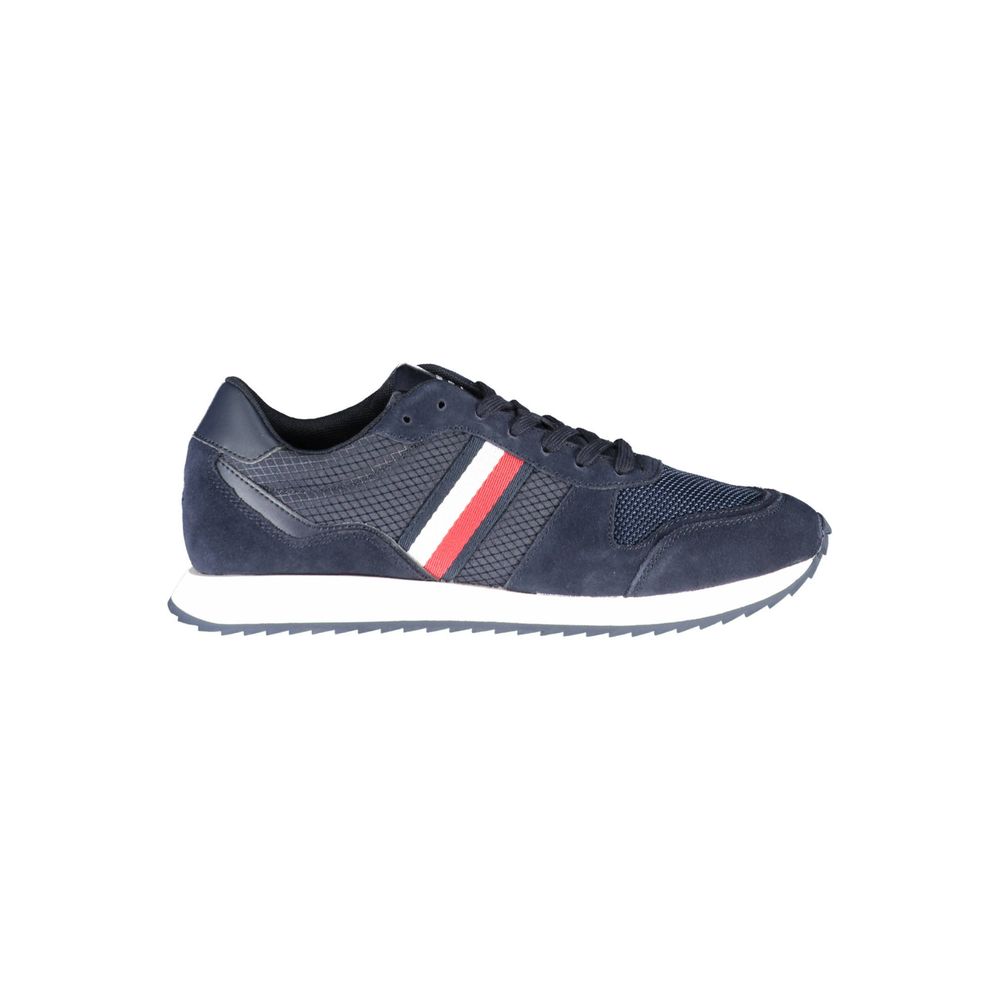 Sneaker uomo in poliestere blu