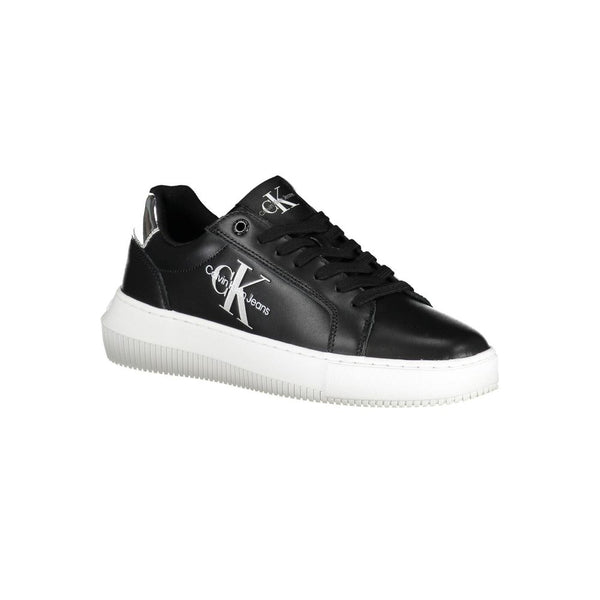 Sneaker donna in pelle nera