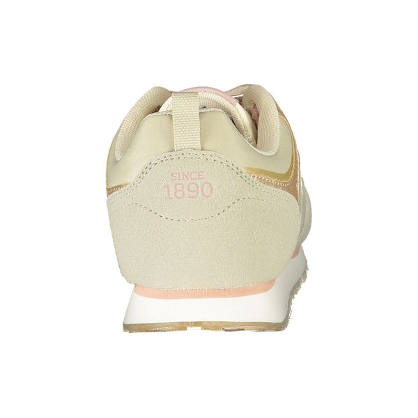 Sneaker in poliestere beige