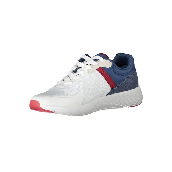 Sneakers sportive bianche eleganti con accenti a contrasto