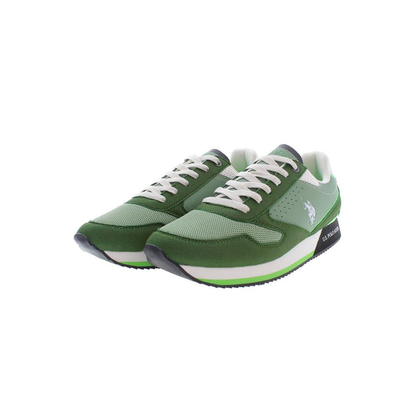 Sneaker uomo in poliestere verde