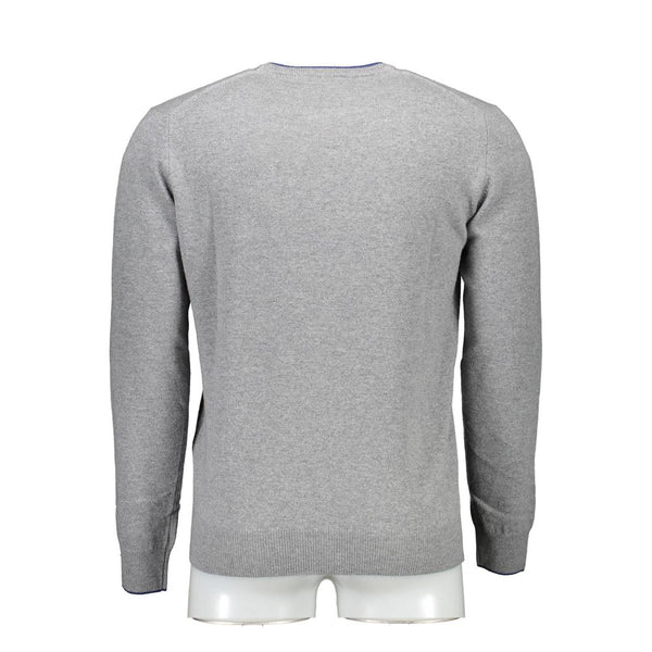 Gray Wool Men Sweater