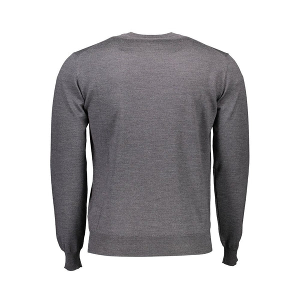 Gray Wool Men Sweater