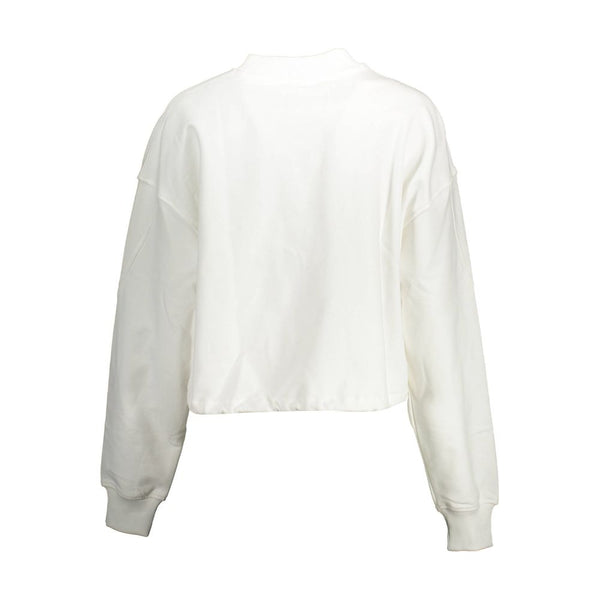 Maglione da donna in cotone bianco