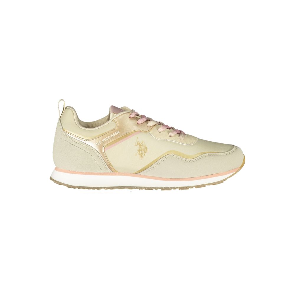 Sneaker in poliestere beige