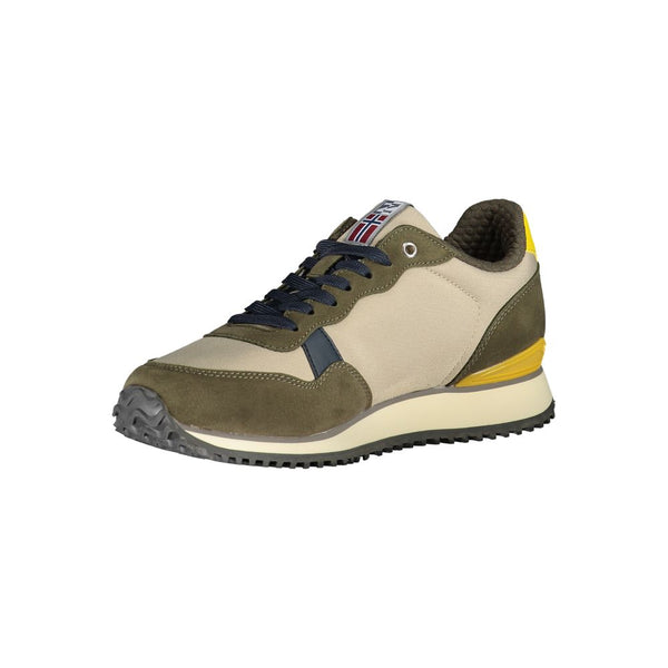 Sneakers sportive eleganti beige con lacci