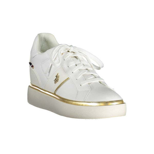 Sneaker donna in poliestere bianco