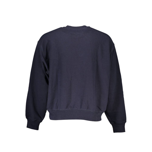 Maglione da uomo in cotone blu