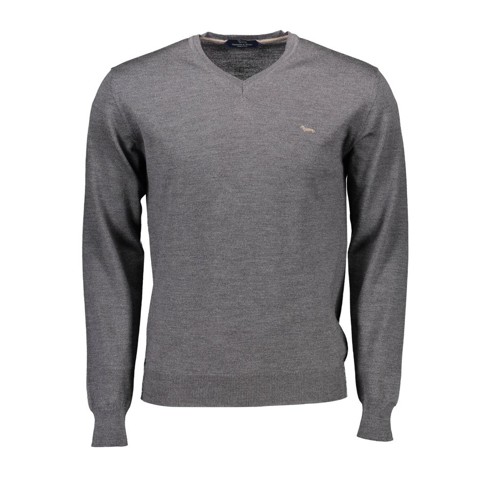 Gray Wool Men Sweater