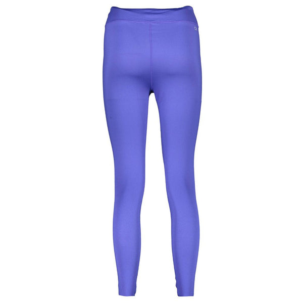 Blue Polyester Women Legging