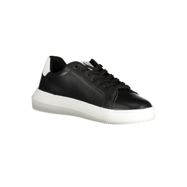 Sneaker uomo in pelle nera