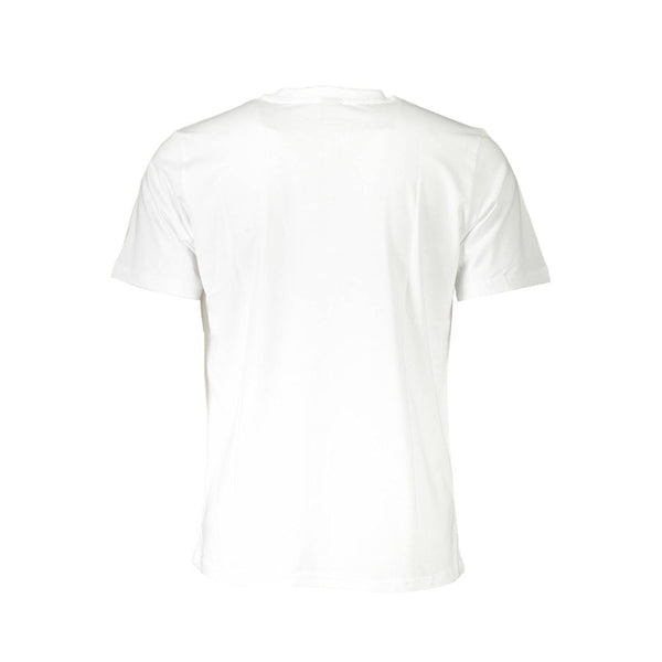 White Cotton Men T-Shirt