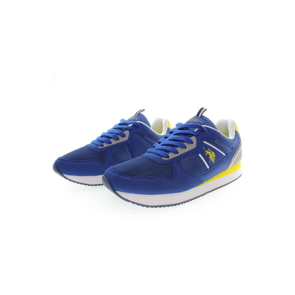 Sneaker uomo in poliestere blu