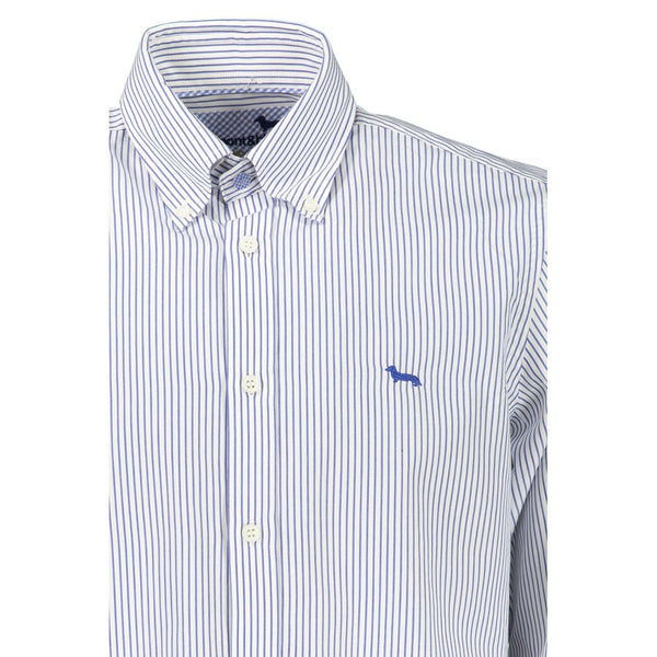 Elegant Striped Button-Down Cotton Shirt