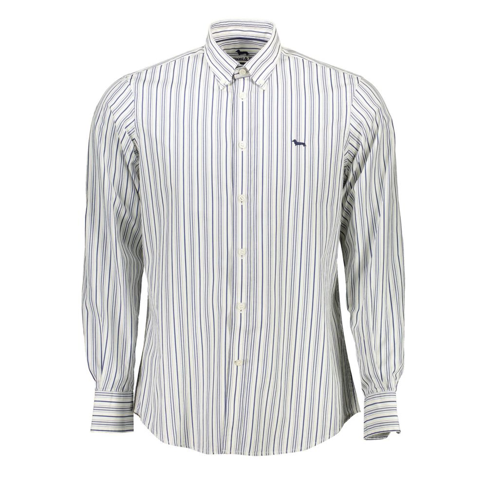 Camicia da uomo in cotone bianco