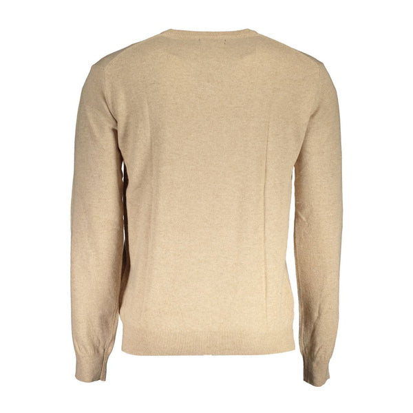 Maglione da uomo in lana beige