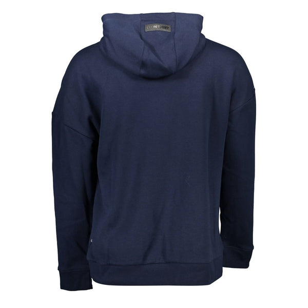 Maglione da uomo in cotone blu