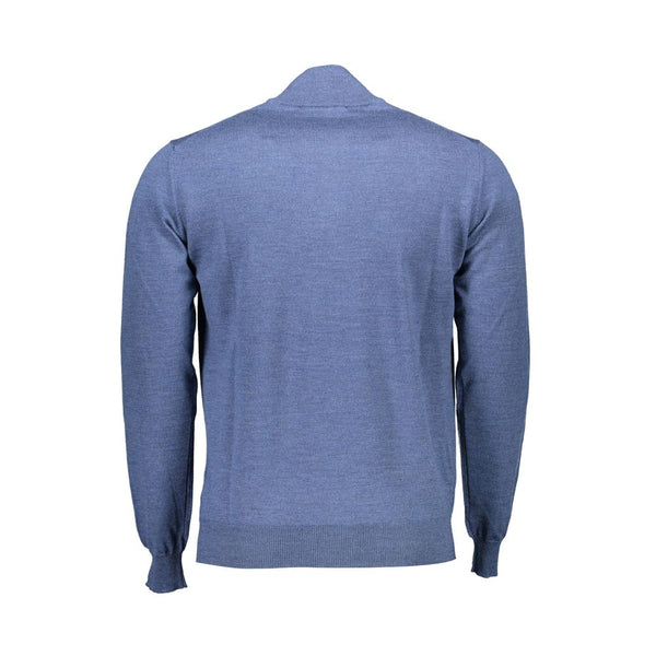 Maglione da uomo in lana blu