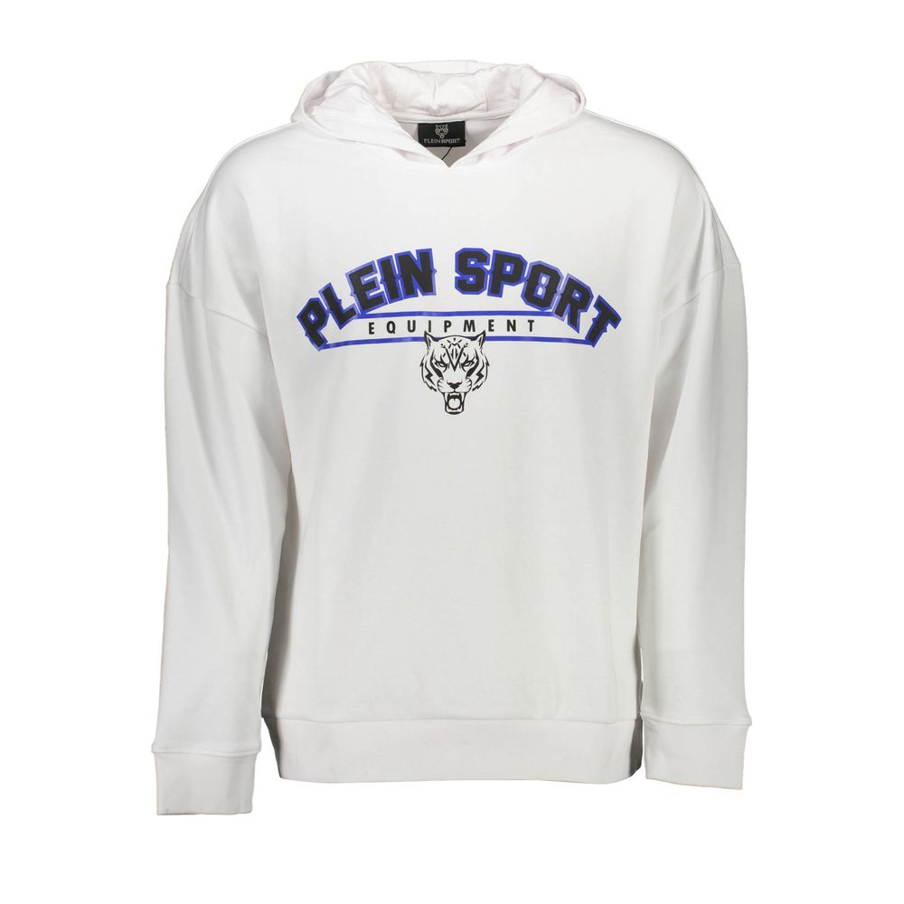 White Cotton Men Sweatshirt