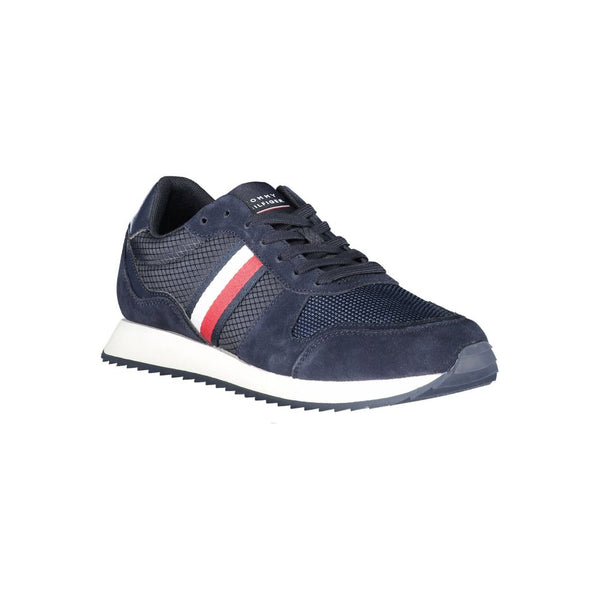 Sneaker uomo in poliestere blu