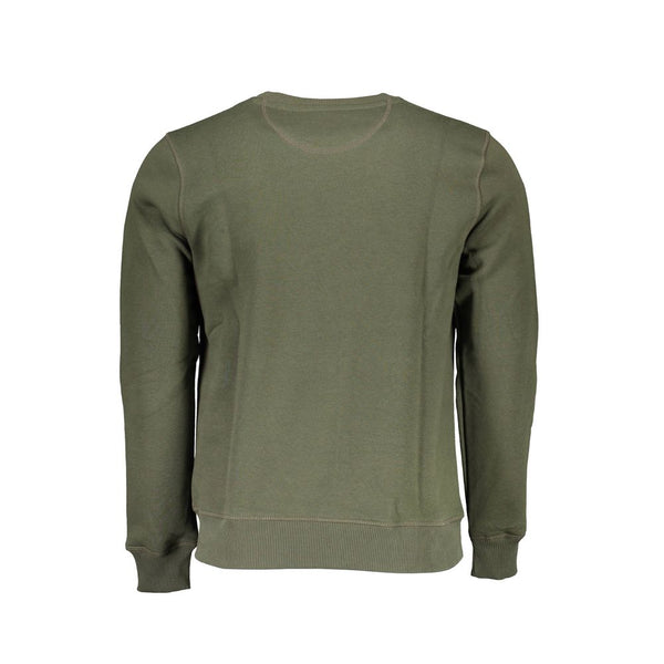 Green Cotton Men Sweater