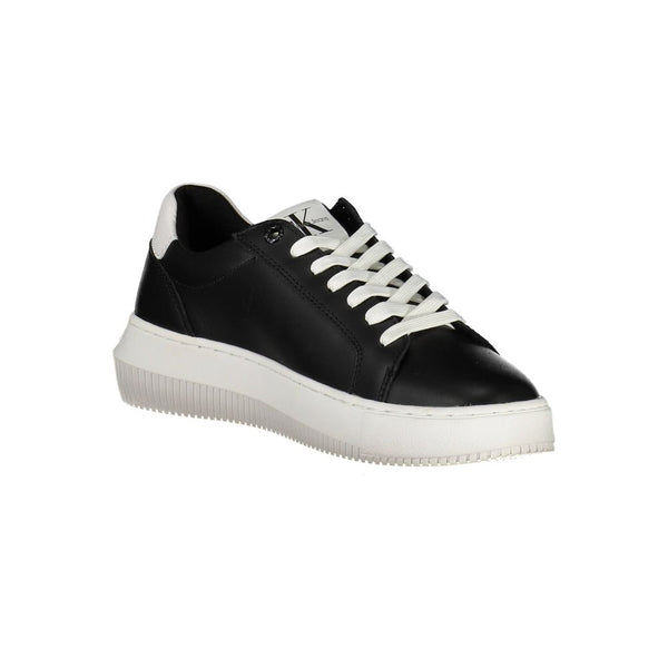 Sneaker donna in pelle nera