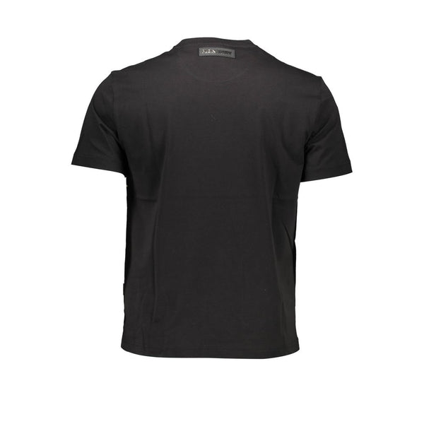 Black Cotton Men T-Shirt