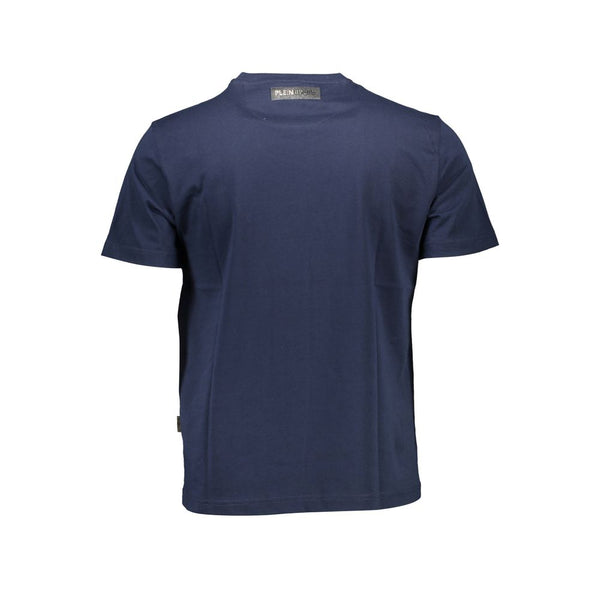 Blue Cotton Men T-Shirt