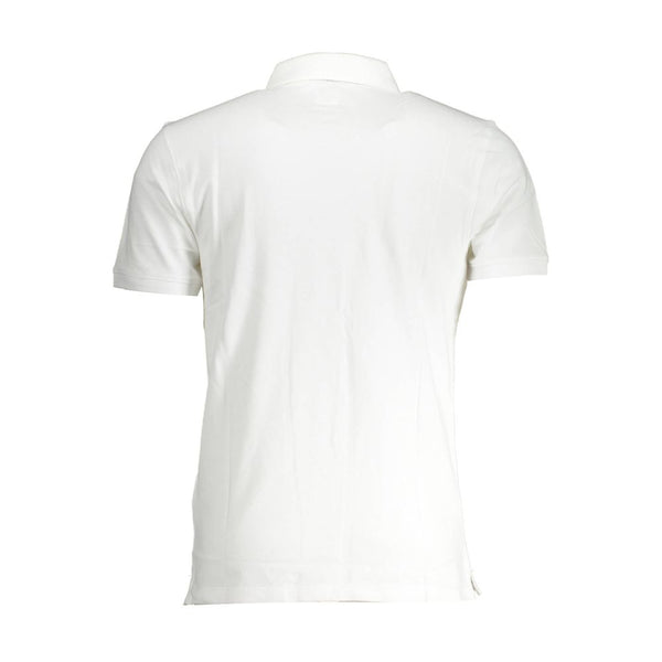 Polo uomo in cotone bianco