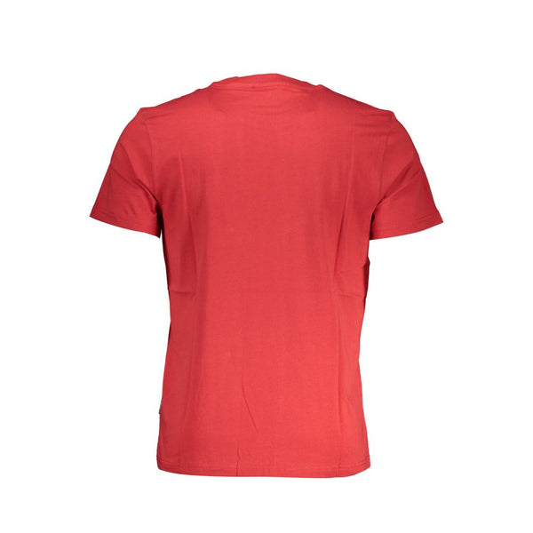 Red Cotton Men T-Shirt