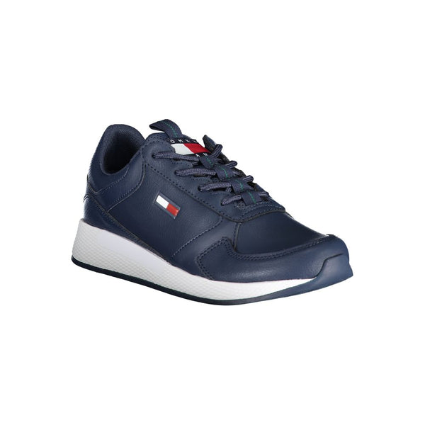 Blue Polyethylene Men Sneaker