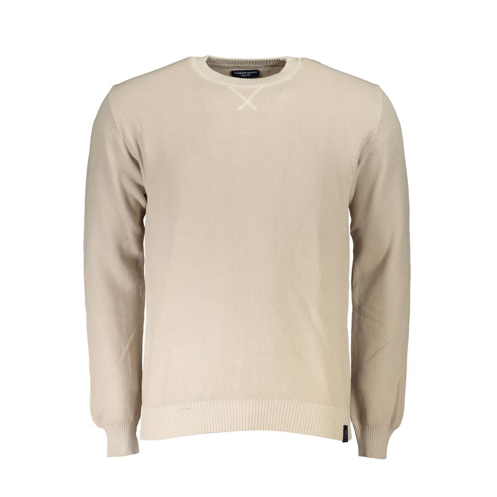 Maglione da uomo in cotone beige