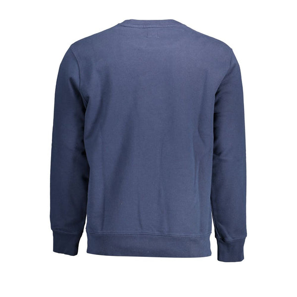 Maglione da uomo in cotone blu